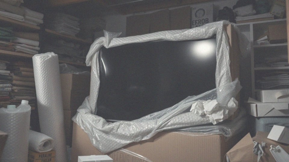 Jakie materiały są skuteczne w pakowaniu telewizora?