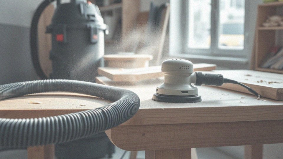 Jakie systemy odprowadzania pyłu oferują szlifierki mimośrodowe?