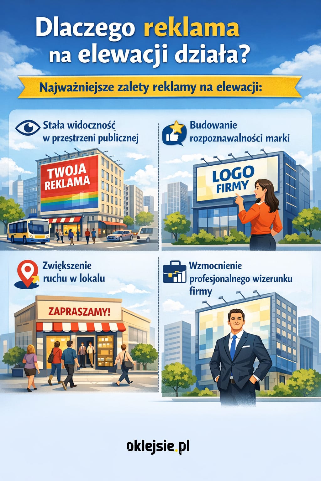 Dlaczego reklama na elewacji działa?